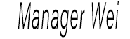 CEO & Manager Wei